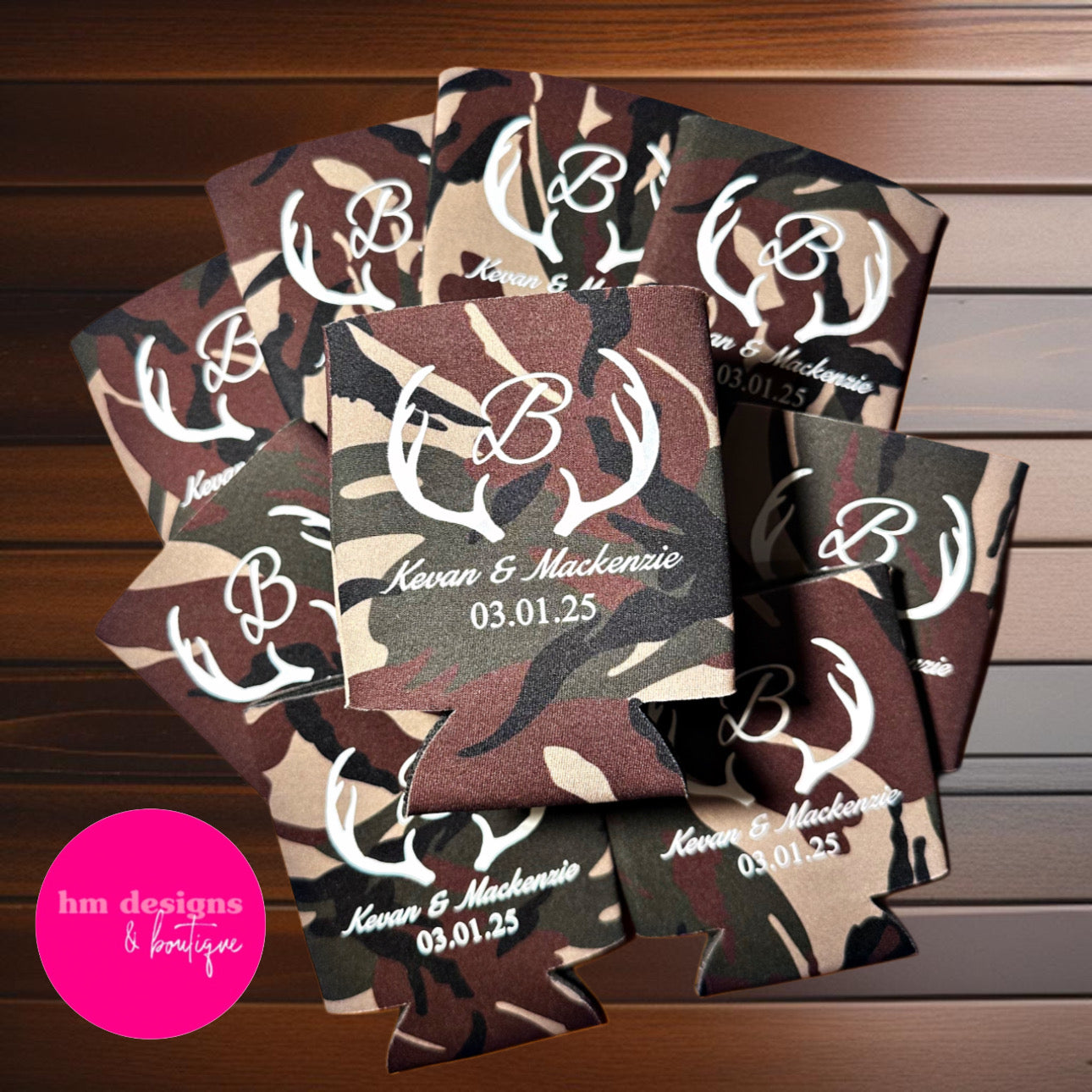 Custom Wedding Can Coolers